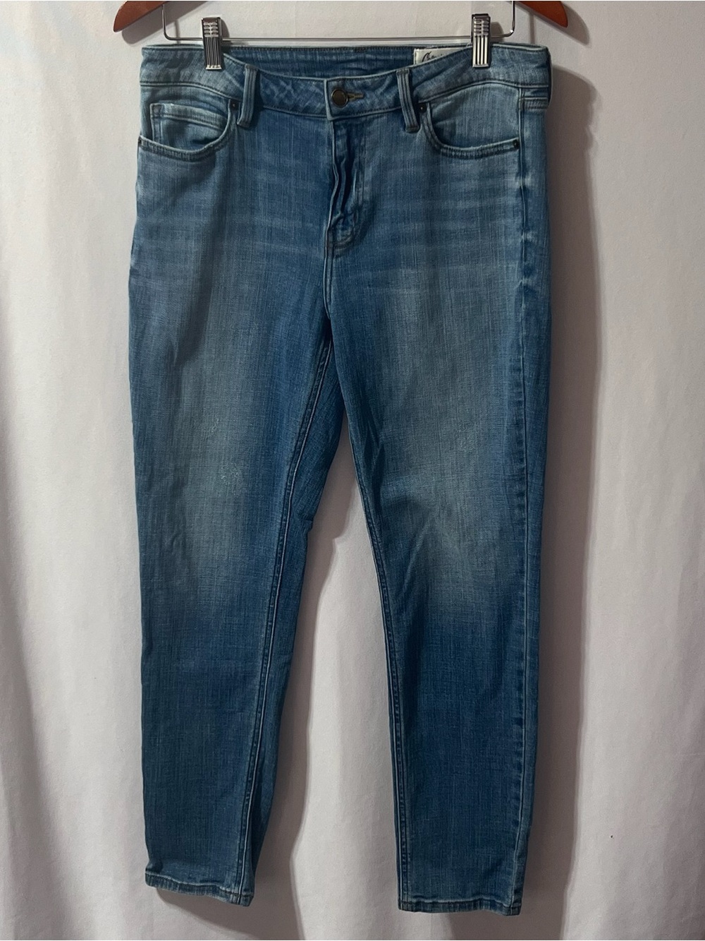 Cosmic Blue Love Women’s Skinny Jeans Size 29 Medium Wash Stretch Denim Ankle - Picture 2 of 11